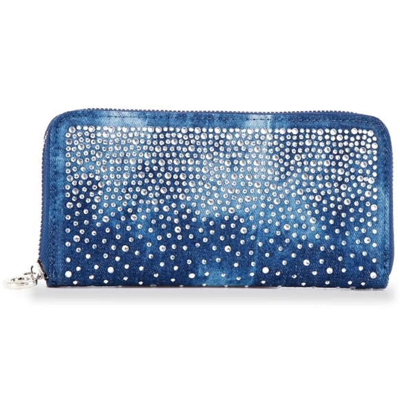 SALE Dazzling Blue Denim Rhinestone Bling  Ombre Design - Picture 3 of 4